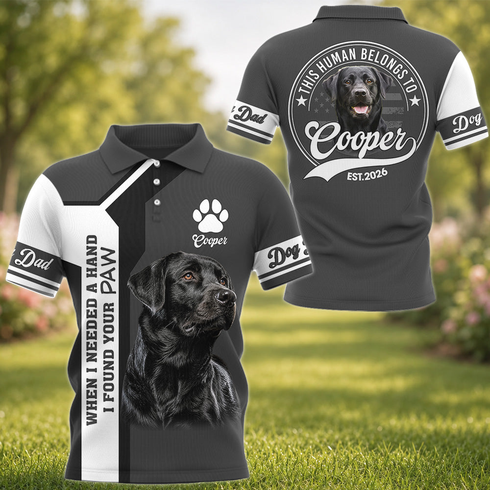 Personalized When I Needed A Hand I Found A Paw Shirt, Custom Photo Dog Shirt, Gift For Dog Lover T1807 Hv01