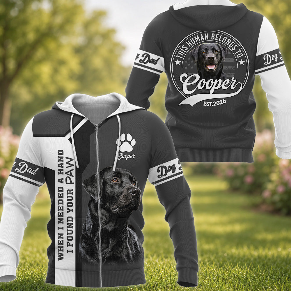 Personalized When I Needed A Hand I Found A Paw Shirt, Custom Photo Dog Shirt, Gift For Dog Lover T1807 Hv01