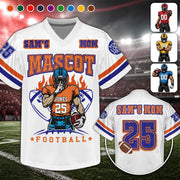 Personalized Football Mom Jersey Custom Clipart Football Player - Sport Loving Family Gifts NA04 Hv01