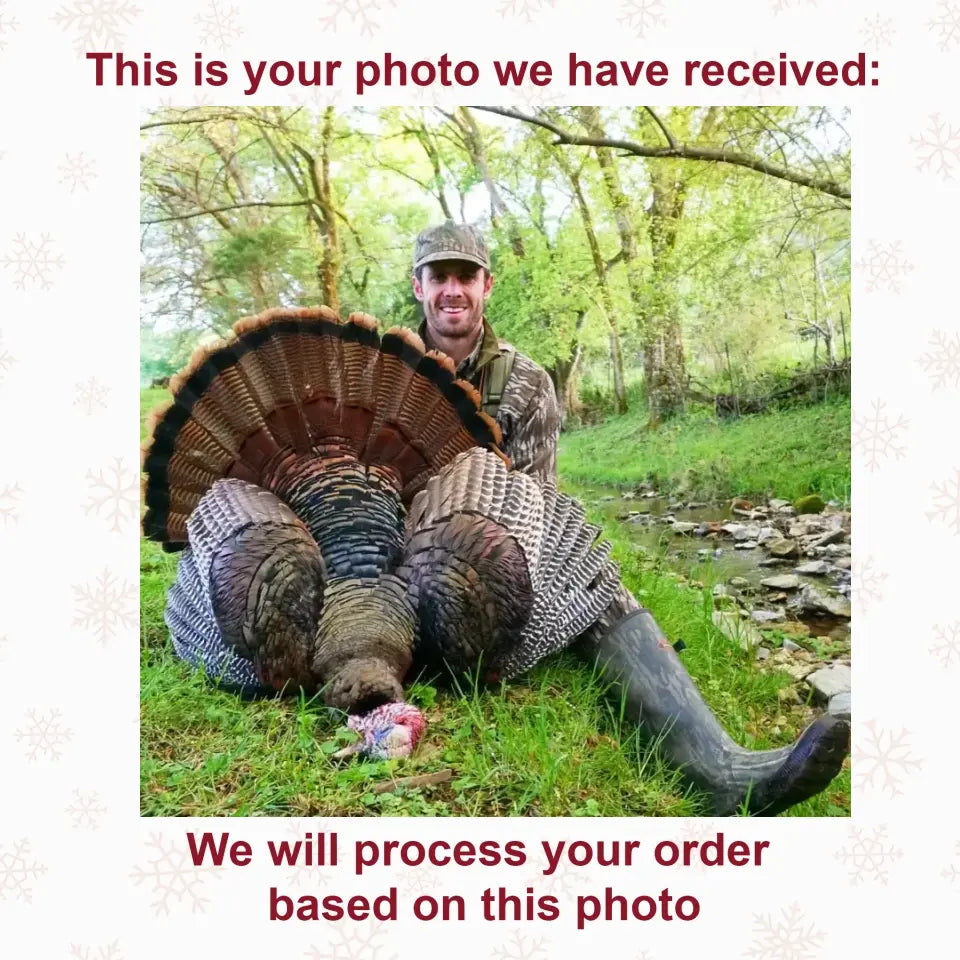 Personalized Photo Wildlife Hunting Turkey Ornament - Personalized Hunting Christmas Ornaments Gift For Hunting Lovers - Hunting Christmas Ornaments Gift For Hunter