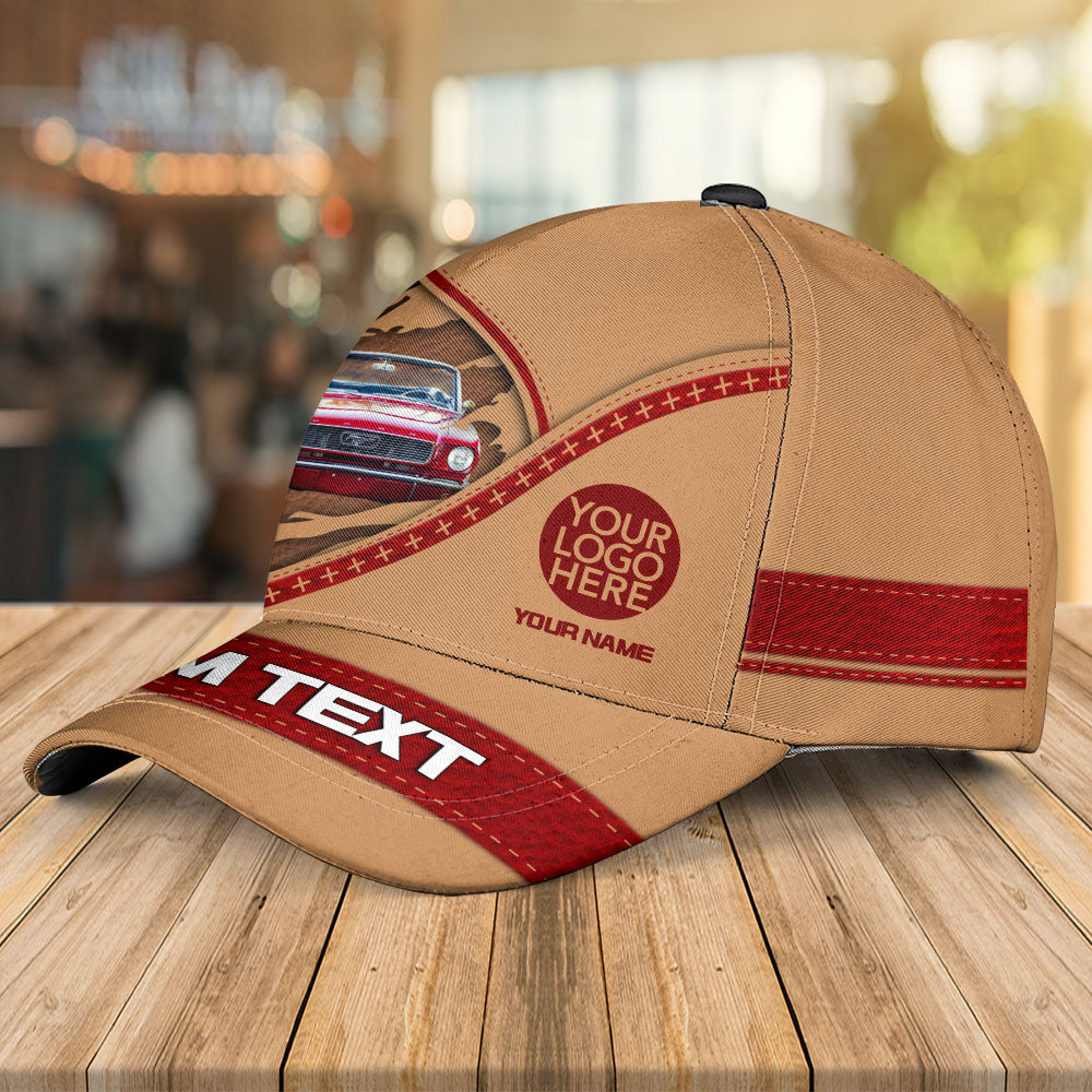 Custom Photo Car Baseball Cap - Personalized Name Classic Car Cap - Gift For Car Lovers A2110