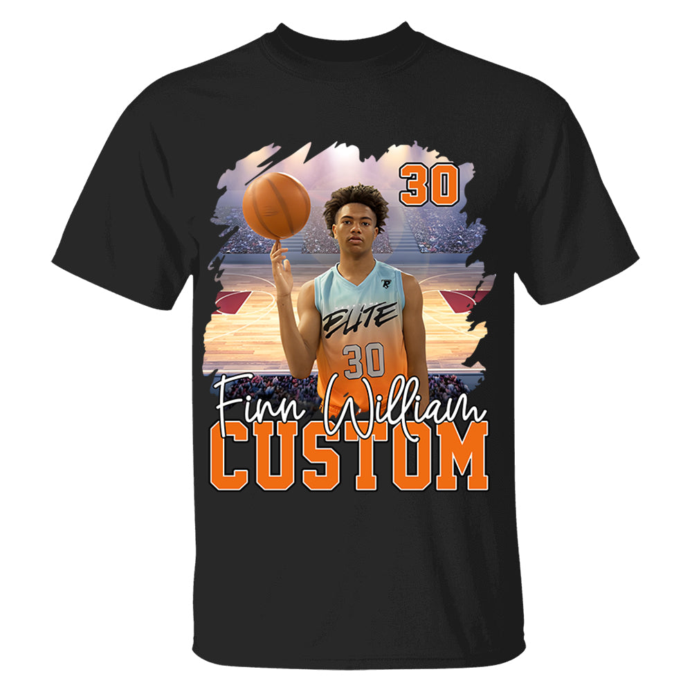 Custom Photo Player And Team Name Shirt - Personalized Photo Sports Shirt Hv01