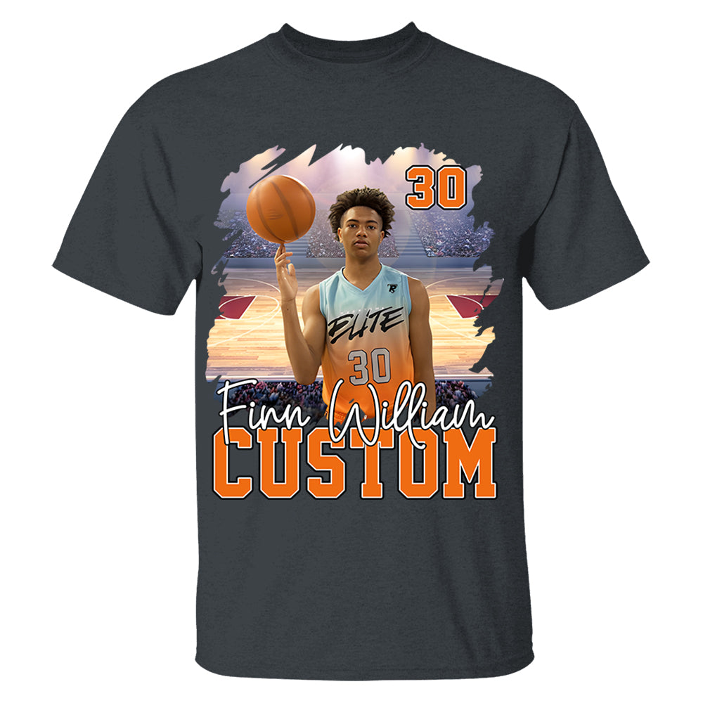 Custom Photo Player And Team Name Shirt - Personalized Photo Sports Shirt Hv01