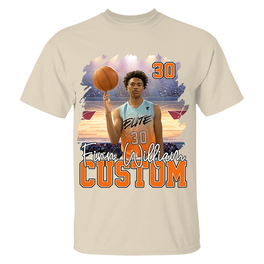 Custom Photo Player And Team Name Shirt - Personalized Photo Sports Shirt Hv01