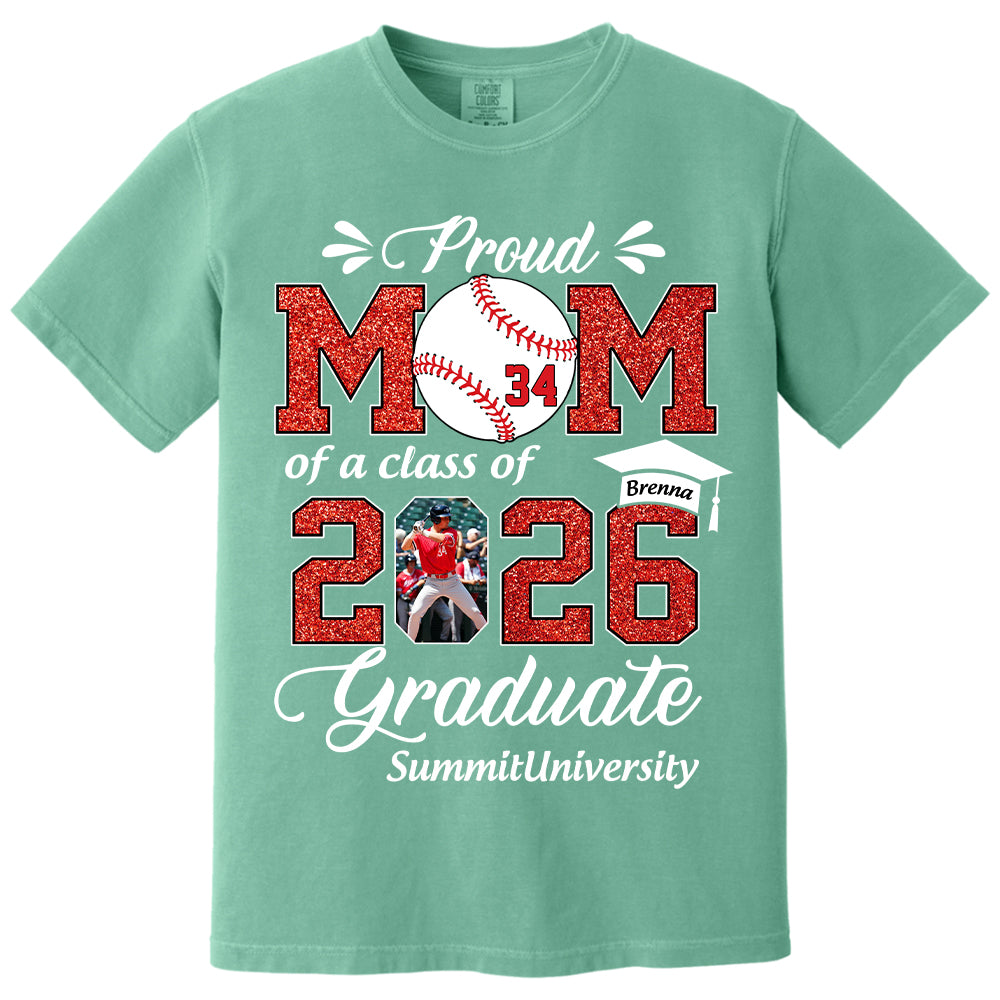 Personalized Baseball Graduation Shirt Class of 2026 Custom Senior Shirt Family Graduation Gift Baseball Senior 2026 Shirt Na02 T24