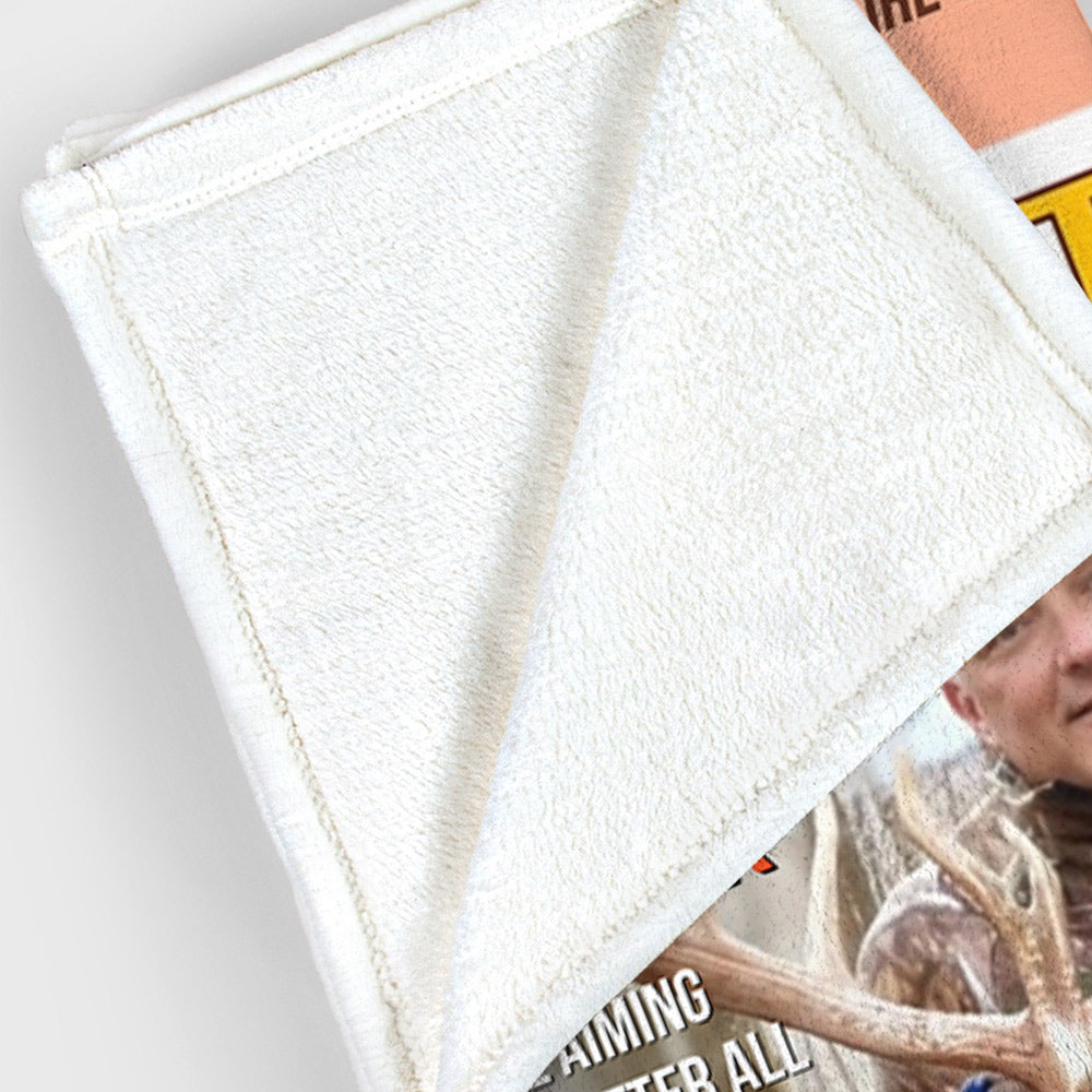 Personalized Retirement Hunting Magazine Blanket-Gifts for Retired Hunters