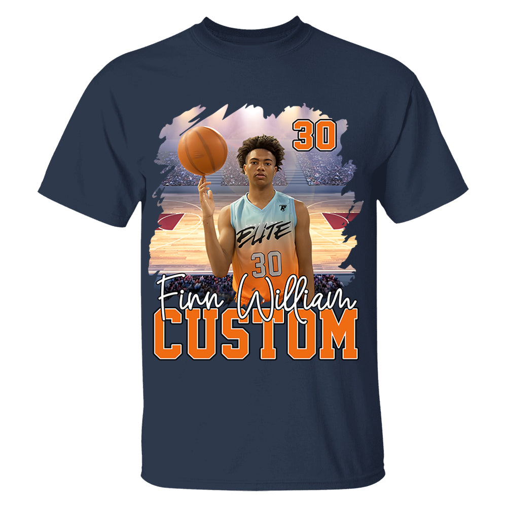 Custom Photo Player And Team Name Shirt - Personalized Photo Sports Shirt Hv01