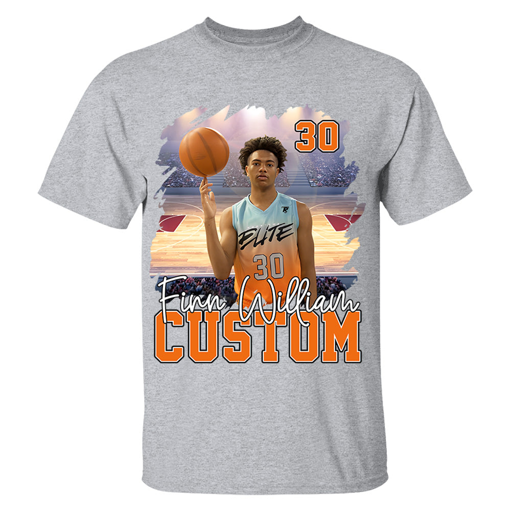 Custom Photo Player And Team Name Shirt - Personalized Photo Sports Shirt Hv01