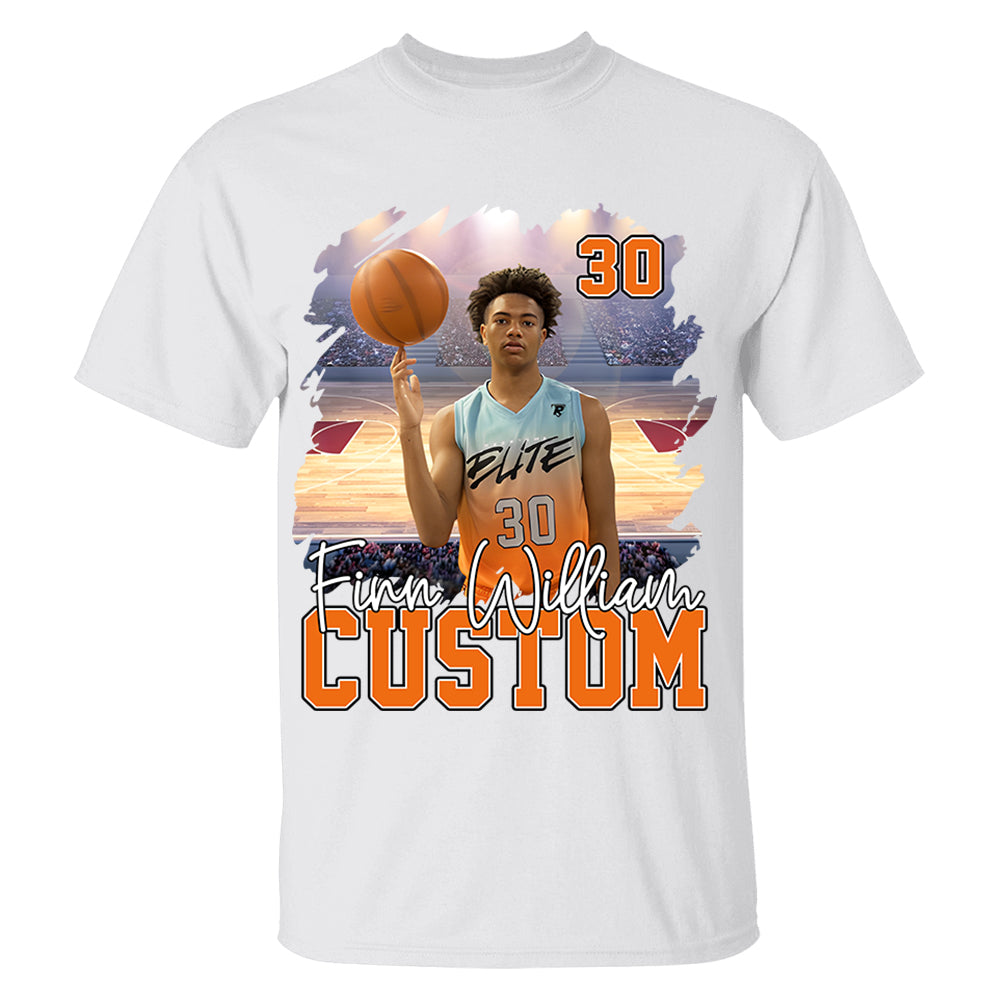 Custom Photo Player And Team Name Shirt - Personalized Photo Sports Shirt Hv01