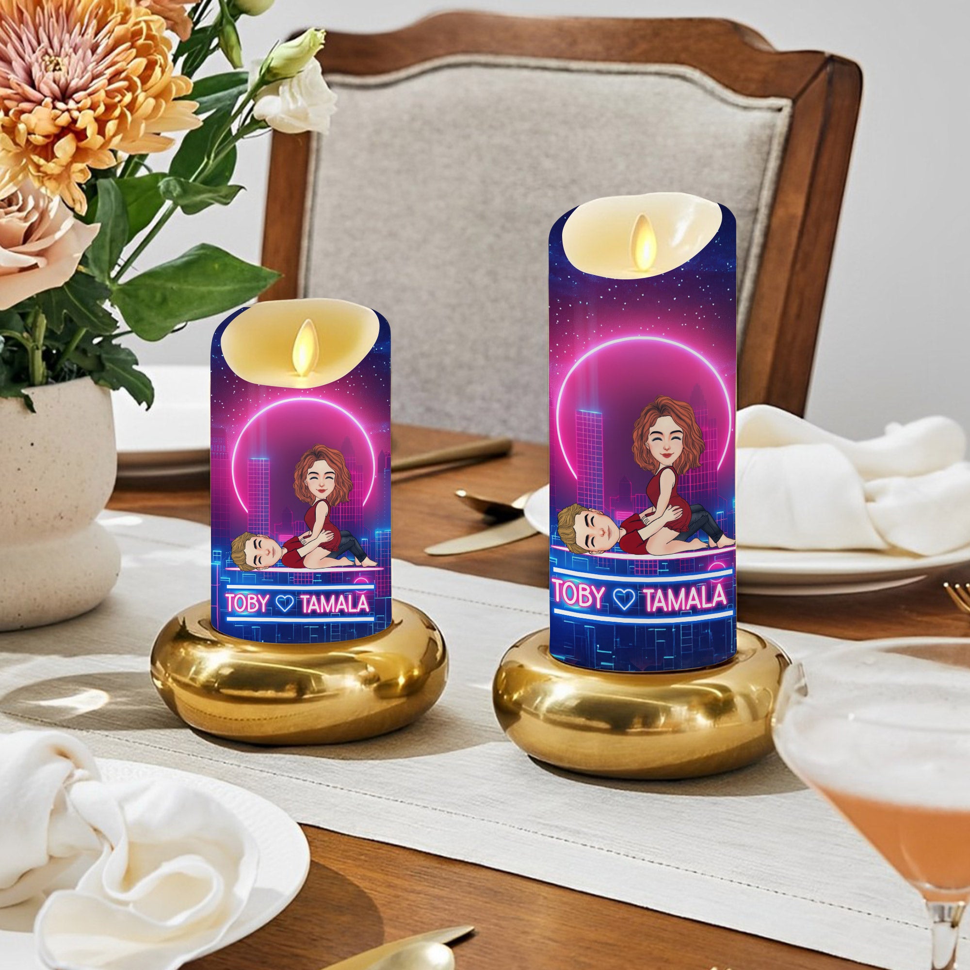 To My Wife Always Remember - Personalized LED Candle Anniversary Gift For Couples Li29