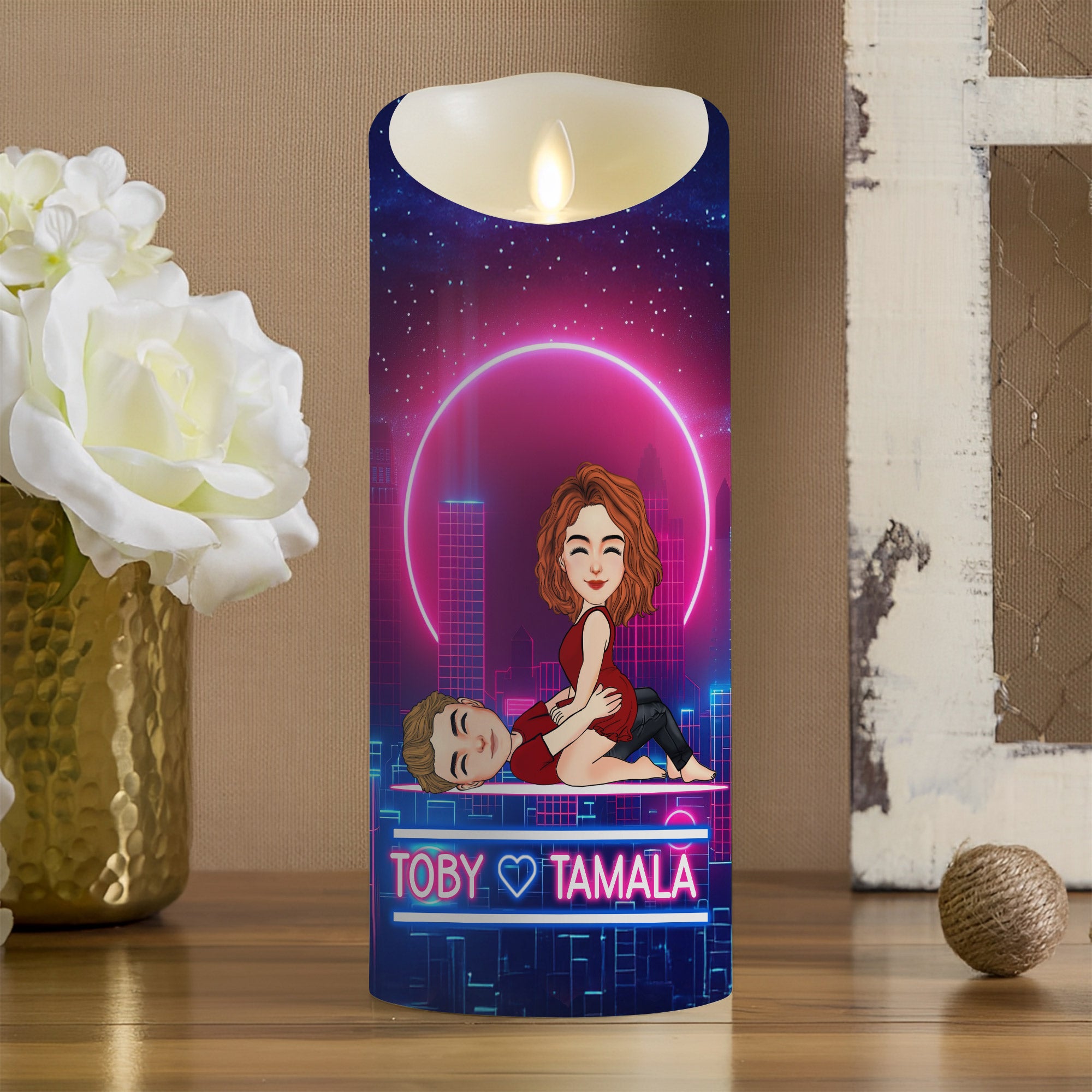 To My Wife Always Remember - Personalized LED Candle Anniversary Gift For Couples Li29