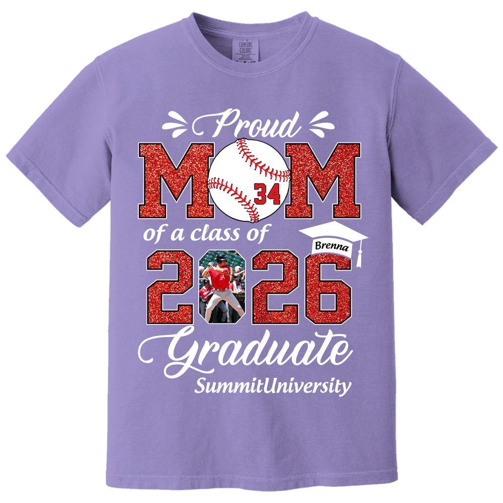 Personalized Baseball Graduation Shirt Class of 2026 Custom Senior Shirt Family Graduation Gift Baseball Senior 2026 Shirt Na02 T24
