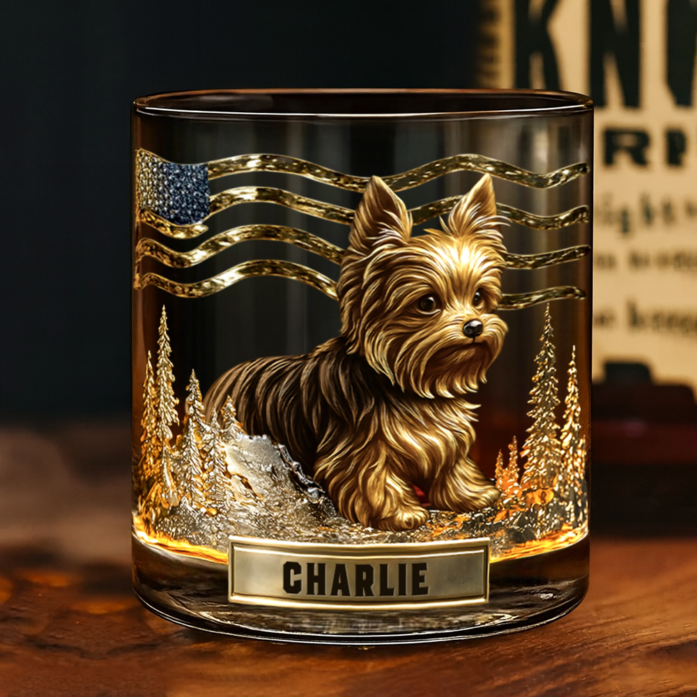 Any Dog Breeds, Personalized Dog Whiskey Glass, Gift For Dog Lovers T1807 Hv01