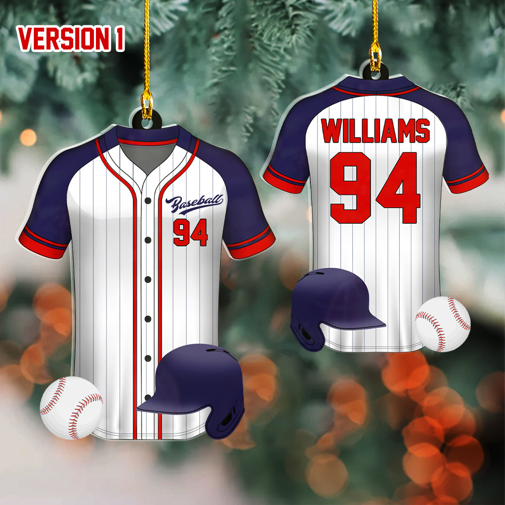 Baseball Uniform Personalized Acrylic Ornament For Baseball Player - Gift For Baseball Lovers