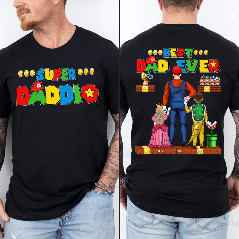 Super Daddio Best Dad Ever - Father's Day Personalized Shirt