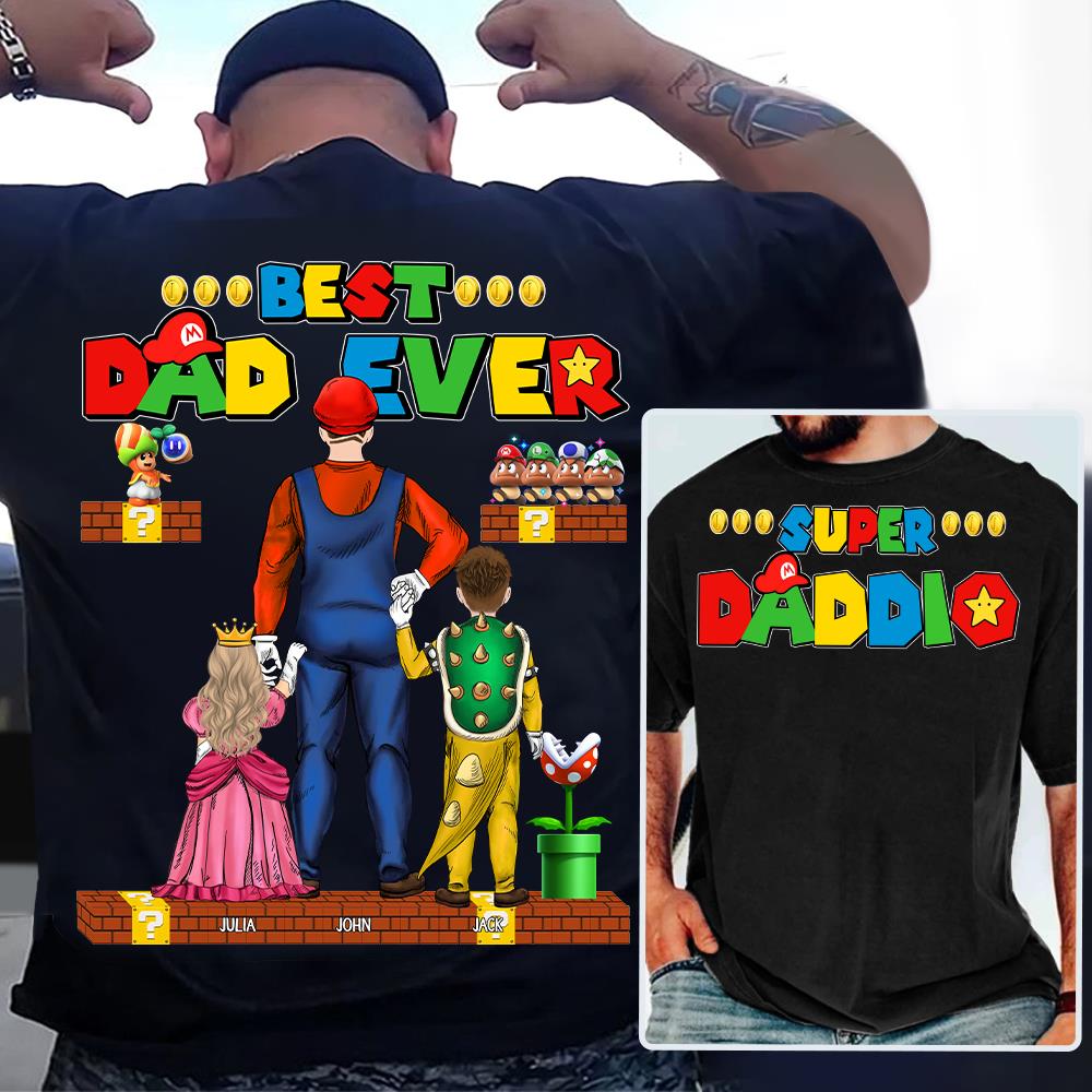 Super Daddio Best Dad Ever - Father's Day Personalized Shirt