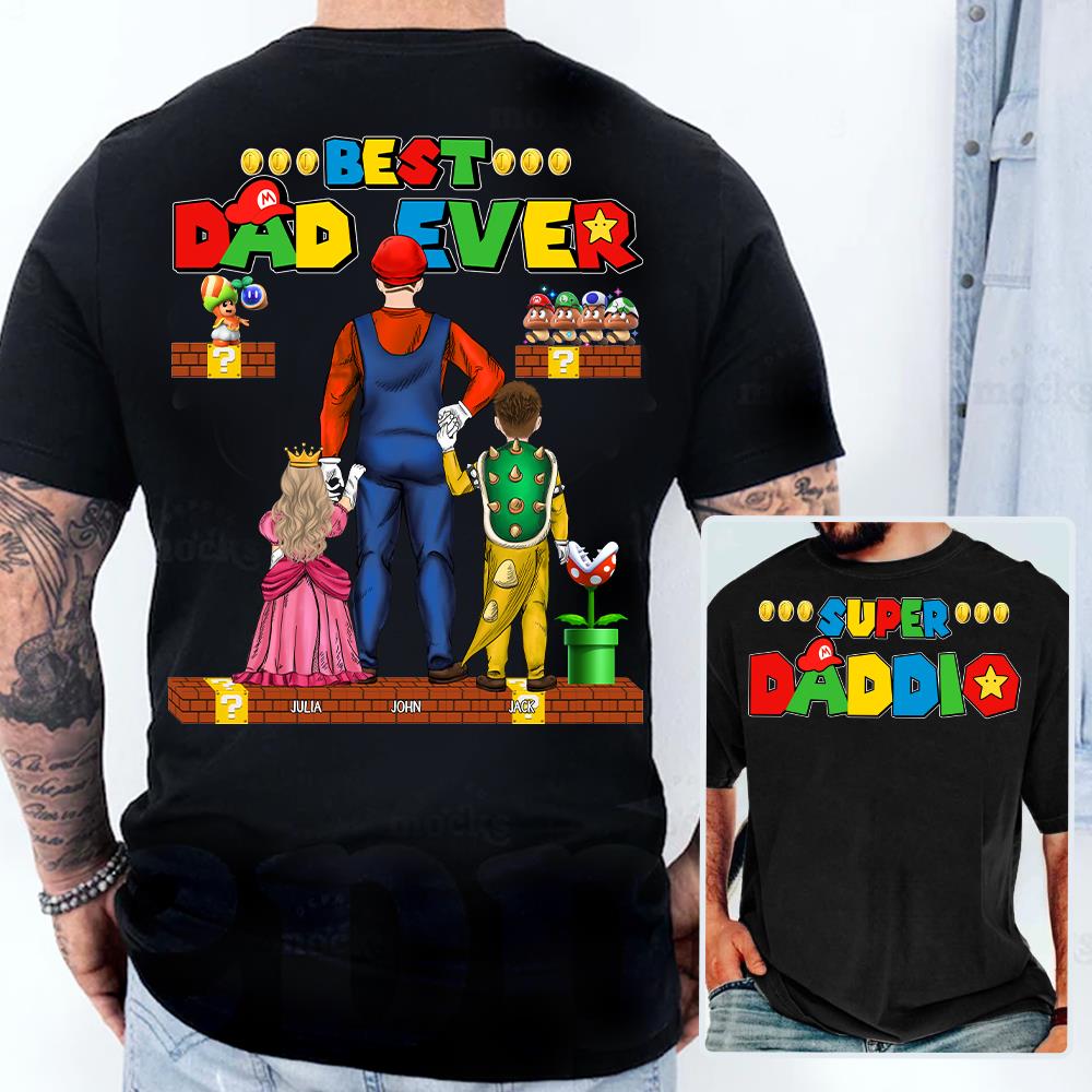Super Daddio Best Dad Ever - Father's Day Personalized Shirt