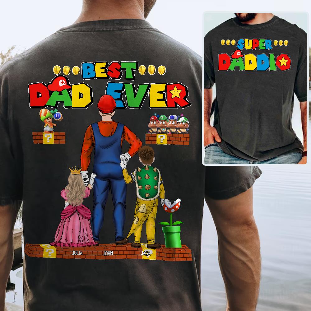 Super Daddio Best Dad Ever - Father's Day Personalized Shirt