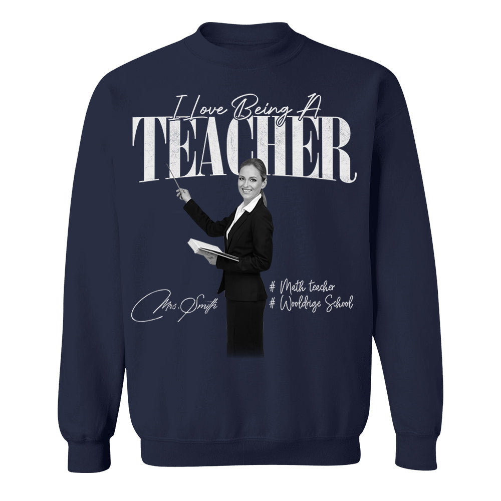 I Love Being A Teacher -  Washed Tee Retro Bootleg Shirt For Teachers NA04