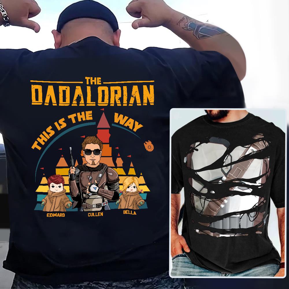 The Dadalorian This Is The Way - Personalized Shirt For Dad