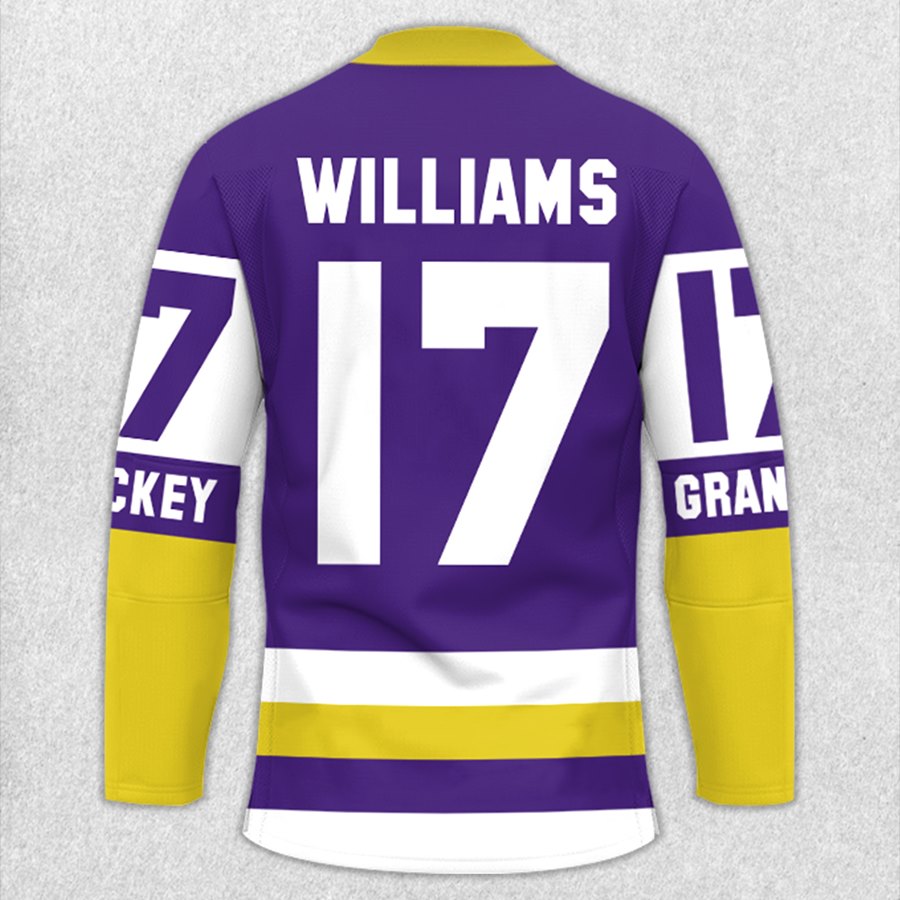He's Not Just My Grandson, He's My Favorite Hockey Player Hockey Jersey Shirt Gift For Grandma Mom Hockey Family H2511 Trna