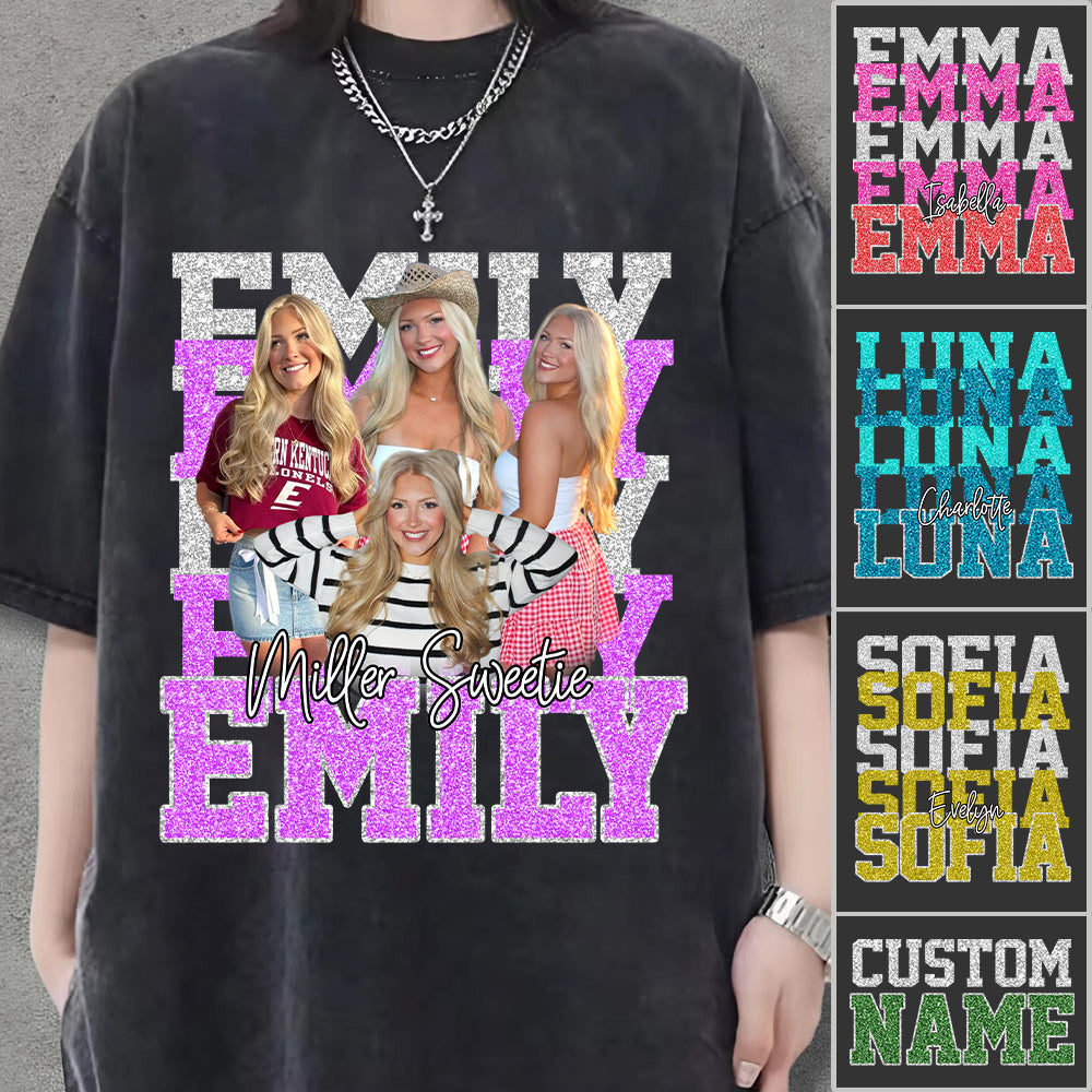 Custom Photos Bootleg Rap Tee Shirt - Personalized Gifts For Your Fam NA04  Hv01
