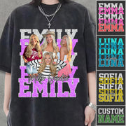 Custom Photos Bootleg Rap Tee Shirt - Personalized Gifts For Your Fam NA04  Hv01