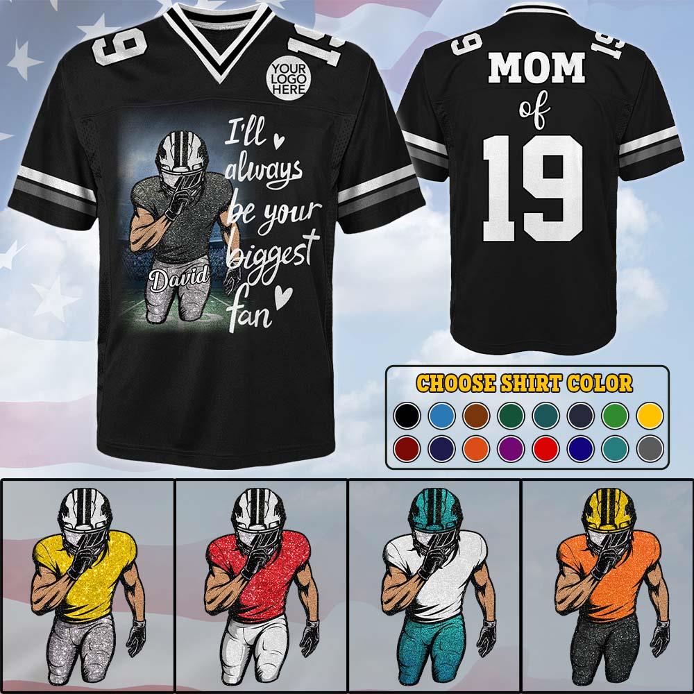 Custom Photo Football Game Day Football Jersey Gift For Football Lovers - Personalized Gift For Football Player Nh00