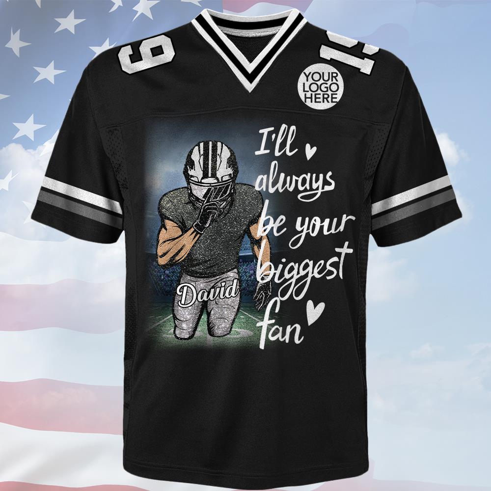 Custom Photo Football Game Day Football Jersey Gift For Football Lovers - Personalized Gift For Football Player Nh00