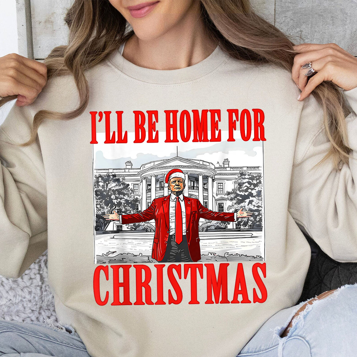 I'll Be Home For Christmas Funny Shirt