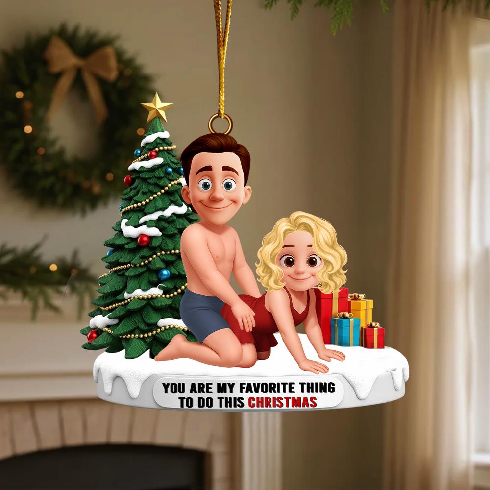 Naughty Couple I F**king Love You Ornament Personalized Gifts For Couple Nh00