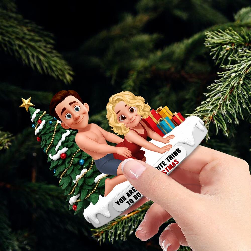 Naughty Couple I F**king Love You Ornament Personalized Gifts For Couple Nh00