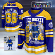 Custom Photo Ice Hockey Jersey Game Day Shirt Gift For Sport Family A2110