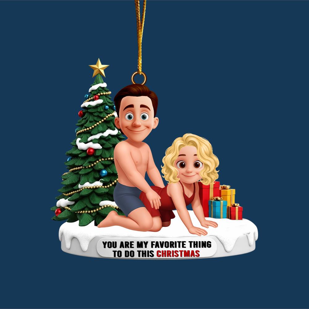 Naughty Couple I F**king Love You Ornament Personalized Gifts For Couple Nh00