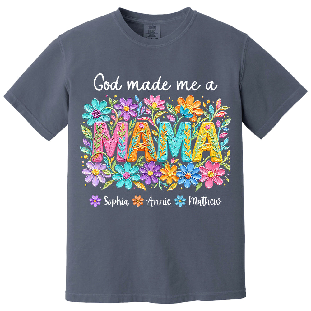 Custom God Made Me A Mama With Names, Mother's Day, Gift For Mom L0411 VH01