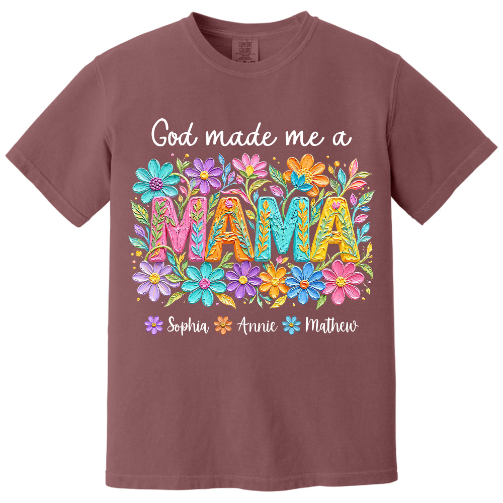 Custom God Made Me A Mama With Names, Mother's Day, Gift For Mom L0411 VH01