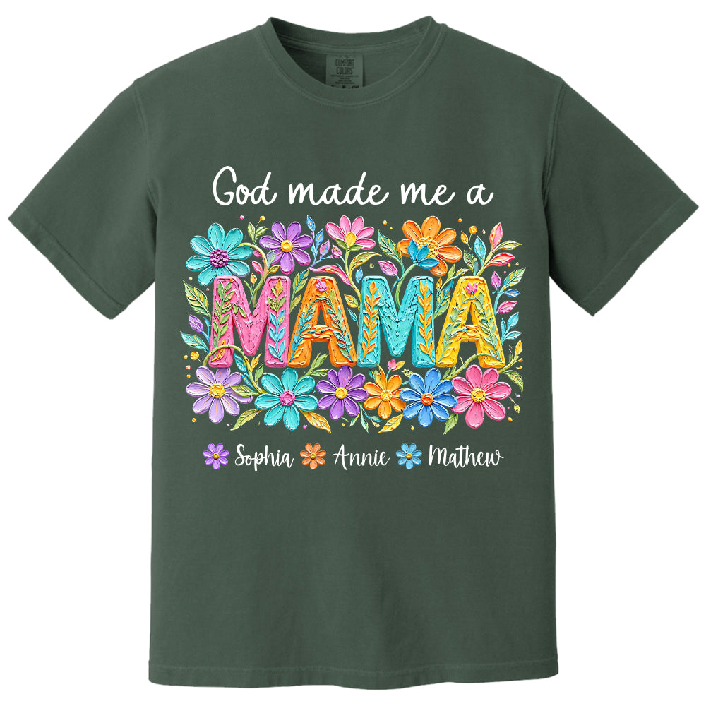 Custom God Made Me A Mama With Names, Mother's Day, Gift For Mom L0411 VH01