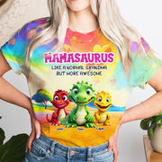 Custom Nanasaurus Cute Dinosaur All Over Print T-shirt