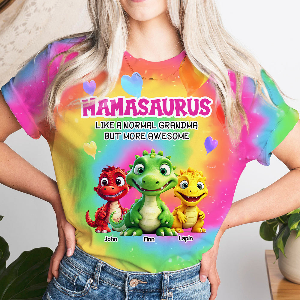 Custom Nanasaurus Cute Dinosaur All Over Print T-shirt