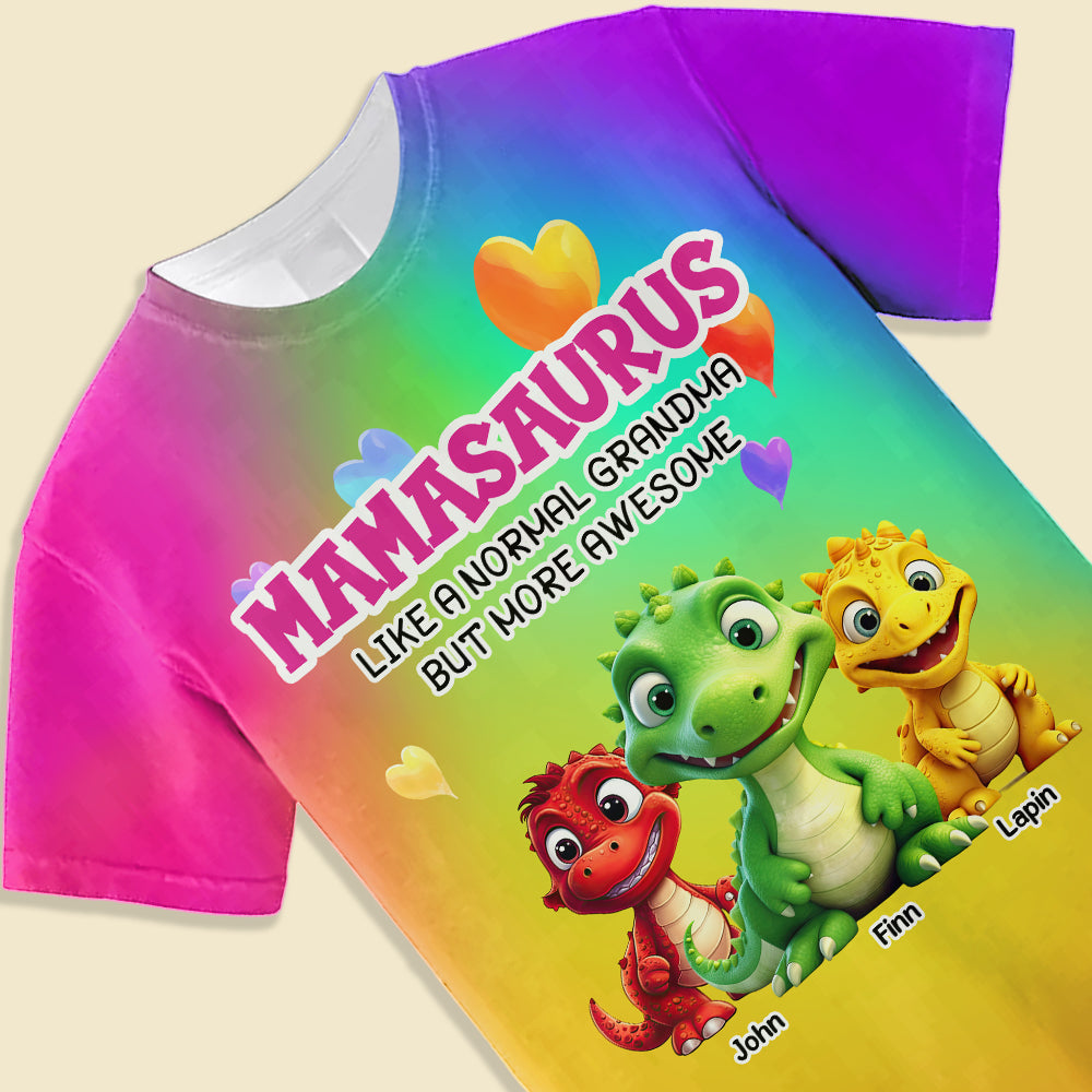 Custom Nanasaurus Cute Dinosaur All Over Print T-shirt