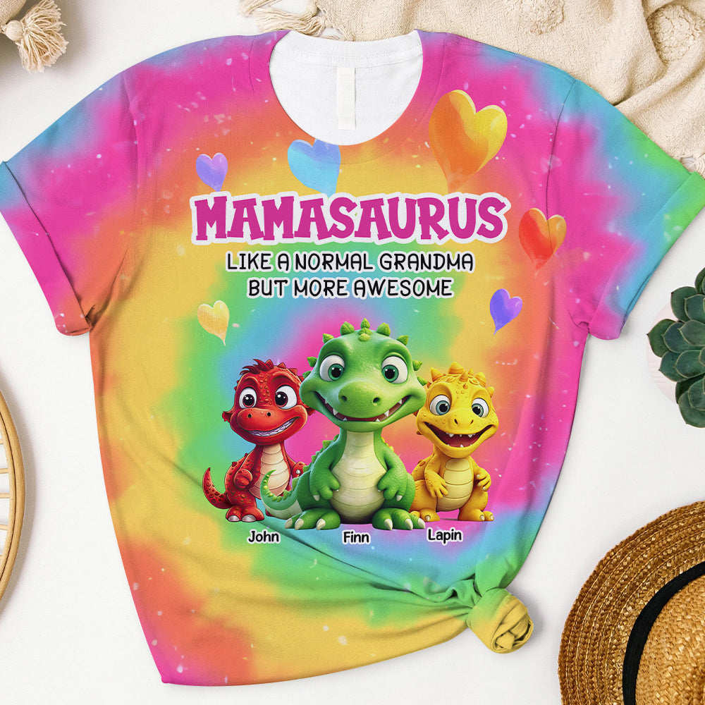 Custom Nanasaurus Cute Dinosaur All Over Print T-shirt