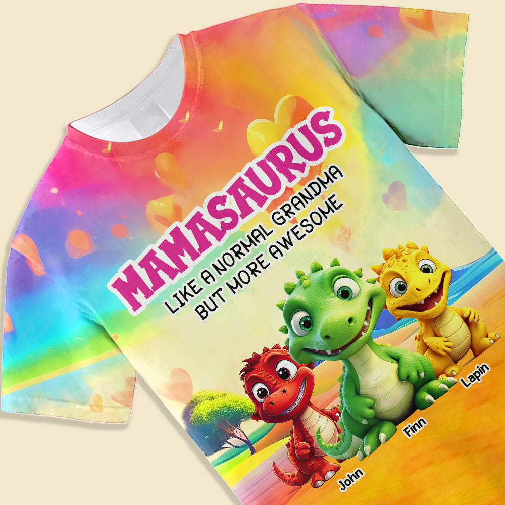 Custom Nanasaurus Cute Dinosaur All Over Print T-shirt