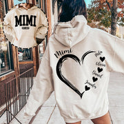 Personalized Mom Est Grandma Est Heart Grandkids For Grandma