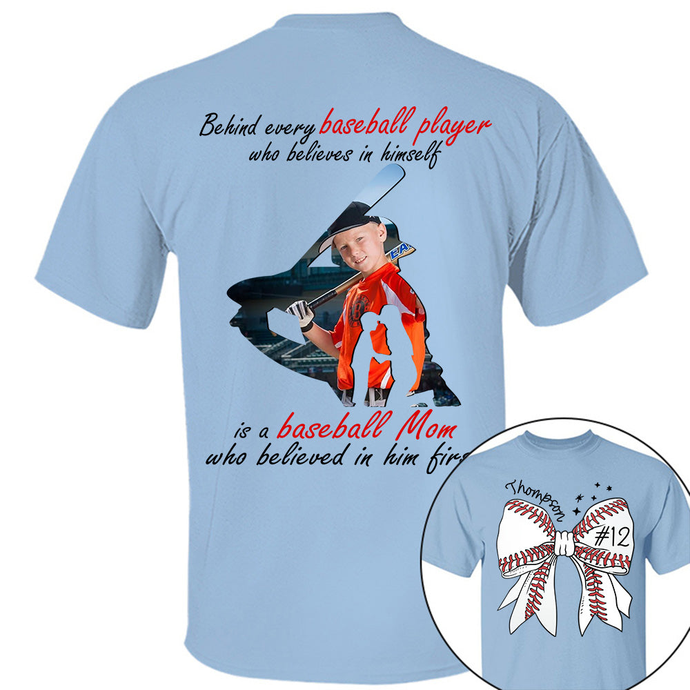 Baseball Mom Shirt, Personalized Baseball Shirt, Gift For Baseball Lover NA04 Li29