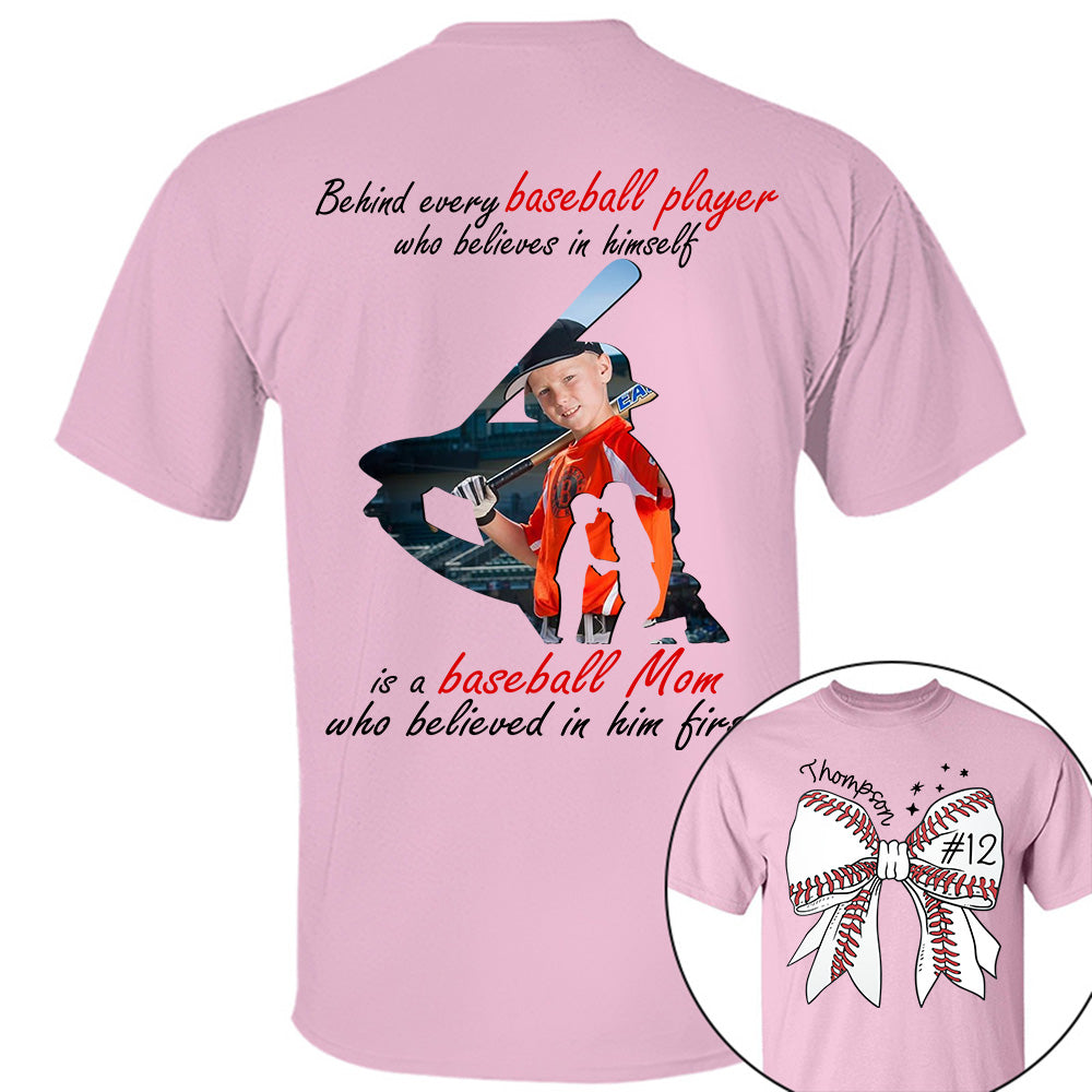 Baseball Mom Shirt, Personalized Baseball Shirt, Gift For Baseball Lover NA04 Li29