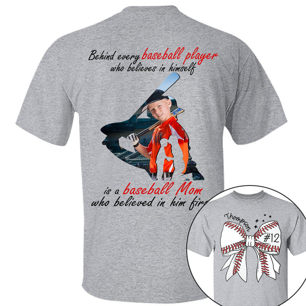 Baseball Mom Shirt, Personalized Baseball Shirt, Gift For Baseball Lover NA04 Li29