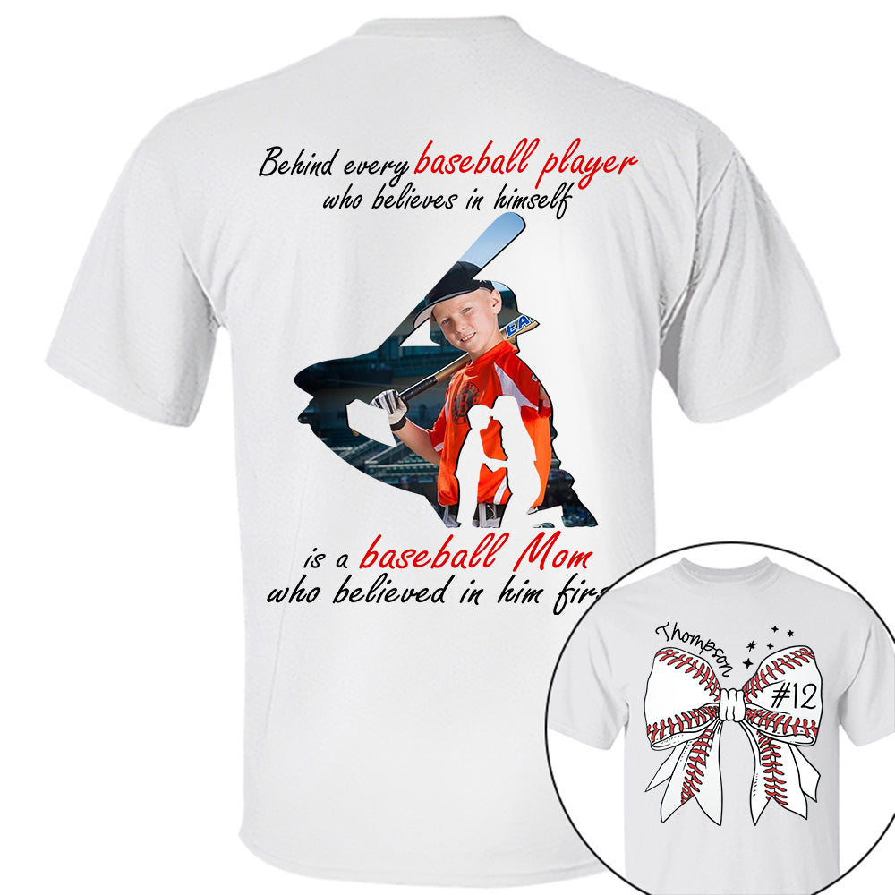Baseball Mom Shirt, Personalized Baseball Shirt, Gift For Baseball Lover NA04 Li29