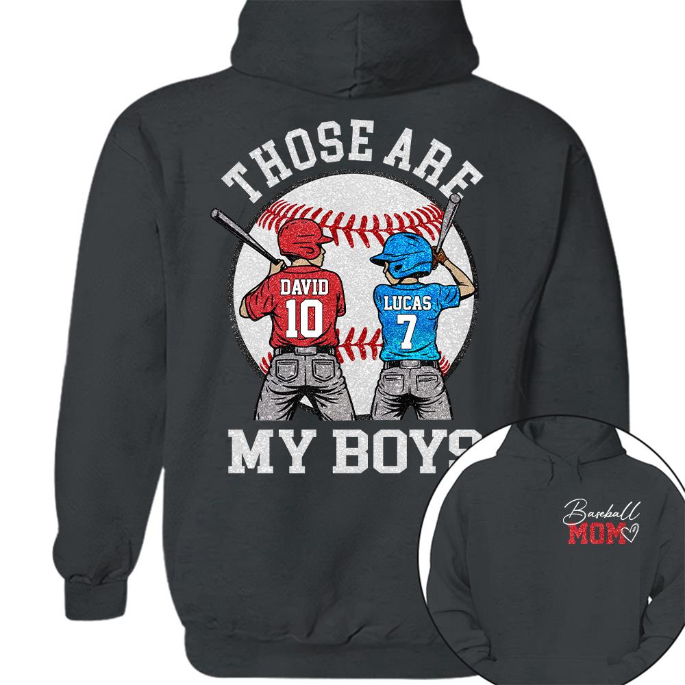Personalized Baseball Mom Softball Ballpark Mom Shirt Those Are My Kids Shirt Gift For Sport Family T1807 Hv01