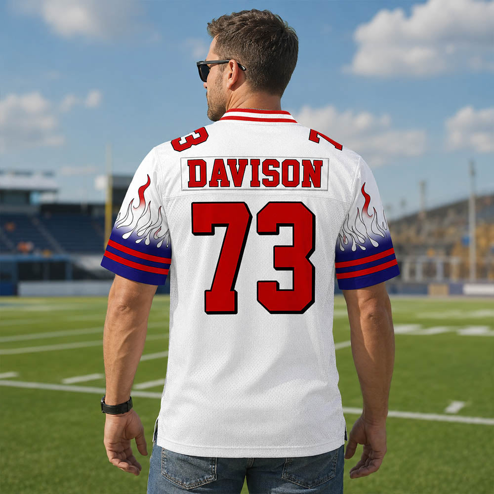 Custom Photo Football Game Day Football Jersey Gift For Football Lovers - Personalized Gift For Football Player K1702