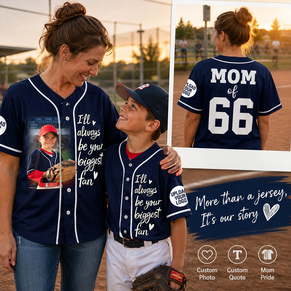 Custom Photo Baseball Game Day Baseball Jersey Gift For Baseball Lovers - Personalized Gift For Baseball Player K1702